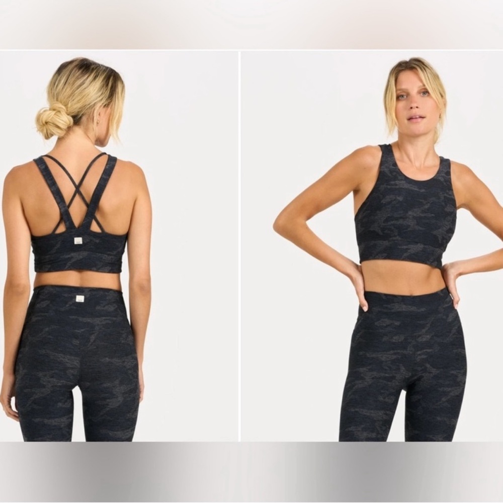 Vuori Elevation Bra Black Camo Small